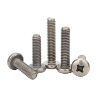Baut Paduan Titanium TA1 TA2 GB818 ISO7045 DIN7985 Kepala Pan Phillips Sekrup M1 M1.2 M1.4 M1.6 M2 M2.5 M3 M4 M5 M6 M8