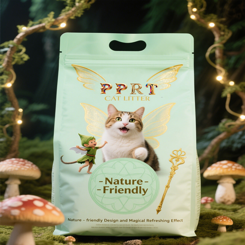 Pea Fibre 6L(2.5Kg) Antier Cat Litter Biodegradable and Flushable Made From Mixed Tofu and Original Corn Starch for Cats