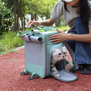 Portable chat sac à dos et boîte Oxford matériel fermeture à glissière respirant confortable grand espace économiseur d'énergie pour Camping usage quotidien - Product Image 1