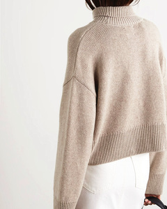 Wholesale <strong>Turtle</strong> <strong>Neck</strong> Korean Style Wool Cashmere Sweater Cashmere Crop <strong>Jumper</strong> <strong>Women</strong> - Product Image 4