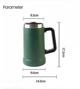Growler de cerveza al vacío de acero inoxidable de 24oz con mango <span class=keywords><strong>Original</strong></span> <span class=keywords><strong>taza</strong></span> de agarre grande de sublimación <span class=keywords><strong>personalizada</strong></span> que sirve las últimas bebidas - Product Image 4