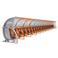 Banc de repos portable de luxe en alliage d'aluminium pour 6 joueurs de football, abri pour équipe sportive, vente en gros