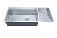 Wäsche waschbecken mit Waschbrett Edelstahl Küchen spüle Haushalts pool Balkon Zimmer Waschbecken Single Bowl Küchen spüle