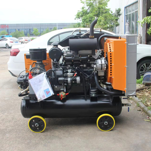 Kaishan LGCY-5/8 185cfm 8bar DIESEL Máy nén khí trục vít di động với 4 bánh xe cho kqd nhỏ DTH khoan - Product Image 4