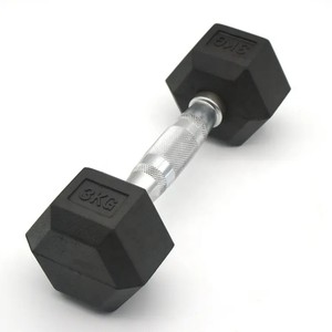 Vente en gros d'haltères hexagonaux en caoutchouc GYMKO Équipement de fitness de haute qualité - Product Image 3