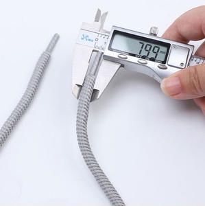 위굿즈프 커스텀 초두꺼운 원형 폴리에스터 신발끈 8mm 3/10인치 패션 스니커즈 스포츠 캐주얼 브레드 슈즈용 - Product Image 5