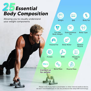 स्मार्ट डिजिटल बॉडी फैट स्केल 180 किलोग्राम क्षमता वा स्क्रीन सटीक शरीर सूचकांक विश्लेषण कैमरा के साथ बाथरूम स्केल विश्लेषण - Product Image 3