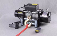 Treuil électrique télécommandé homologué CE 1400W avec câble en acier de qualité 24m pour grues de bateaux, 12V/24V, câble métallique en acier