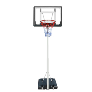 Panier de <span class=keywords><strong>basket</strong></span> portable pour enfants 32"*23" avec panneau PE+PET, hauteur réglable de 2,1 à 2,6 m - Product Image 1