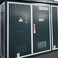 Poste de transformation compact extérieur triphasé 11kV 10kV 6kV 480V 220V 400V 50Hz avec transformateur intégré et station de recharge pour véhicules électriques