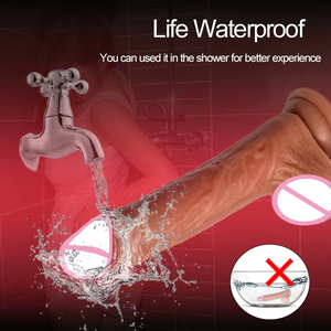 דילדואים צעצועי מין חימום זין שליטה מרחוק הפין ויברטורים טלסקופי דילדו אנאלי מכונת סקס ריאליסטי דילדו ויברטור לנשים - Product Image 6