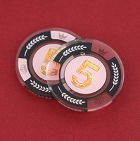 Jetons de jeu en acrylique de formes variées, motifs personnalisés, ronds et carrés, pour le carnaval