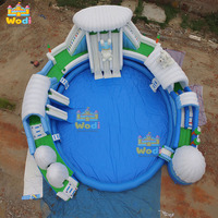 Château gonflable WODI de qualité commerciale en PVC de 0,55 mm pour enfants et adultes WODI de qualité commerciale en PVC de 0,55 mm