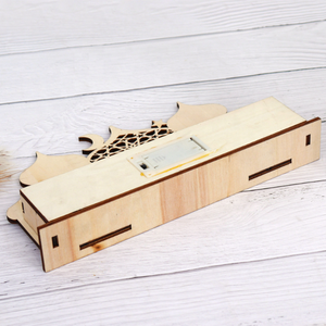 Lampe 3D en bois pour l'Aïd islamique 2026, décoration de chambre, Ramadan Kareem, lampe de table pour fête, cadeau décoratif, ornements de lampe Château du Ramadan - Product Image 4