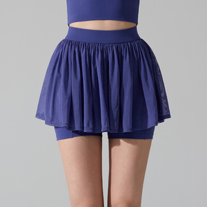 <span class=keywords><strong>Falda</strong></span> pantalón deportiva de cintura alta para mujer y niña, para tenis, pickleball, running y golf - Product Image 3