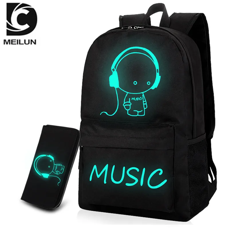 DC. MEILUN custom logo fashion school backpack rugzak voor school