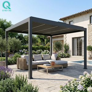 ศาลาพักผ่อนริมสระน้ำกลางแจ้งพร้อมระบบน้ำวนและอ่างน้ำร้อน QINGYING Louver Pergola - Product Image 1