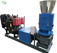 Nouvelle machine professionnelle à granulés de bois, transformant la sciure de bois, les coques de riz et la biomasse en blocs de combustible solides, en stock