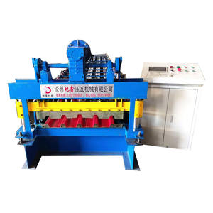 เปรูป๊อปผู้ขายที่ดีที่สุดเหล็กชุบสังกะสีสี่เหลี่ยมคางหมู Tr4 โลหะสีเหล็กแผ่นหลังคาเครื่องขึ้นรูปม้วนเย็น <span class=keywords><strong>DX</strong></span> - Product Image 1