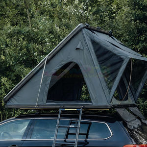 Carpa de Techo Rígida para Auto, con Escalera Telescópica de Aluminio, Lona Impermeable para 4 Estaciones, Carpa de Techo Rígida de Apertura Automática Rápida - Product Image 5
