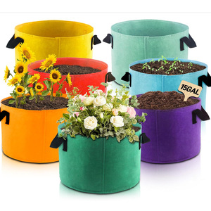 Sacs de culture de pommes de terre respirants et résistants de 5 gallons, épaisseur 8 mm, avec poignées, en tissu non tissé, pour extérieur, marque SH - Product Image 2