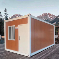Maisonnette Moderne Portable de 40 pieds, Pliable, Respirante, en Panneaux Sandwich, Démontable, Conteneur, Dortoir, Bureau, Salle de Bain, Montage Rapide