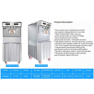 Congelador de Helados Robusto de Acero Inoxidable con Sistema de Inflado Mejorado con Doble Bomba de Aire para Heladerías - Product Image 5