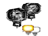 Led 20W 4Inch Led Light Pods Ambre Blanc Stroboscopique 6 Modes Off-Road Lighting Fog Work Light Pour Camion Bateau Jeep