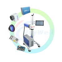 Máquina de Marcado Láser de Fibra RayWell OEM 20W 30W 50W con Software Personalizado, Impresora de Número de Serie para Fábrica de Hardware