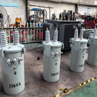 Transformateur immergé dans l'huile 25 kVA 30 kVA 50 kVA 75 kVA 333 kVA monophasé 50/60 Hz, entrée 6,6 kV/11 kV, sortie 480 V/400 V, bobine toroïdale