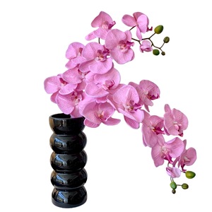Orchidée Phalaenopsis Artificielle Muyu Chronicles à 9 Têtes, Composition Florale en Soie pour Vase, Décoration de Mariage et d'Intérieur - Product Image 5