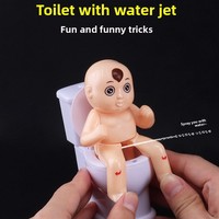 Jouet humanoïde en plastique durable de jouet de blague de toilette de fête de garçons et d'enfants avec l'astuce de jet d'eau jouet de bâillon de nouveauté