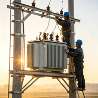 Transformateur de distribution triphasé immergé dans l'huile pour usage agricole et industriel S11, 20kVA, 25kVA, 30kVA, 6kV, 10kV