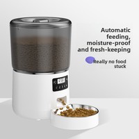 Distributeur automatique de nourriture pour animaux de compagnie Pet Smart 4L, anti-fuite, batterie, application smartphone, alimentation programmée, contrôle des portions à distance, chats, chiens
