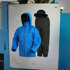 Ensemble deux pièces décontracté pour homme en velours côtelé respirant imprimé, pantalon et veste à manches longues, pour adultes, printemps et automne - Product Image 2