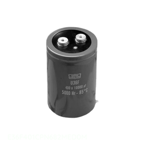 Condensador de Aluminio para Montaje en Chasis, Canal del Fabricante 6800 uF E36F401CPN682MED0M, 6800UF 20% 400V SCREW - Product Image 1