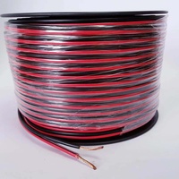 Câble de haut-parleur XLR HiFi professionnel noir et rouge 12 AWG en vrac Ofc