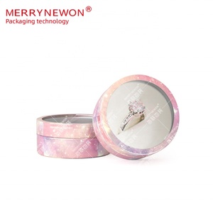 New Aluminum Cosmetic Lotion Storage Jar Portable 35ml Screw Lid Jewelry Box with Windows Customizable Color - Product Image 1