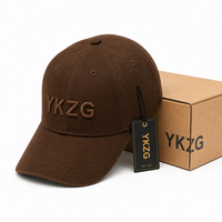Gorra de Béisbol de Alta Calidad 100% Algodón, Personalizada con Logotipo Bordado en 3D, Gorra Verde Tipo Dad Hat, Lujosa, con Caja de Fábrica