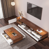 Mueble de TV MEGA clásico moderno de lujo, muebles de metal de alta calidad con almacenamiento para sala de estar
