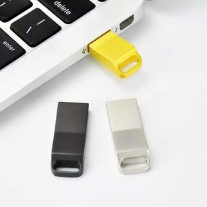 Memoria USB Metálica con Bisel Angulado, Multicolor, con Orificio Cuadrado, Logotipo Personalizado con Láser, Pendrive Portátil, Disco U Promocional - Product Image 3