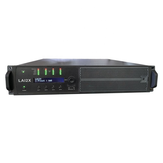 Hot Selling High Power 4 Channel La12x Power Amplifier Digital Subwoofer Professional Amplifier with DSP Software