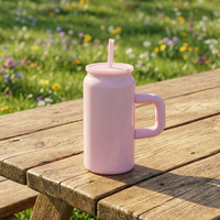 Gobelet isotherme en acier inoxydable 304 18/8 avec revêtement intérieur de qualité alimentaire, tasse à café sous vide de qualité 316 avec poignée