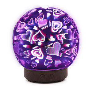 Difusor de Aroma 3D con Diseño de Madera, 100 ml, Humidificador con Luz LED, Ambientador, Luz Nocturna con Patrón de Libélula, para Uso Doméstico - Product Image 4