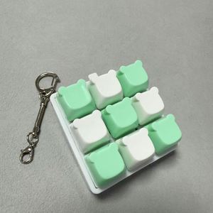 Porte-clés mécanique en plastique à LED, clavier anti-stress, jouet de décompression, prix d'usine - Product Image 6