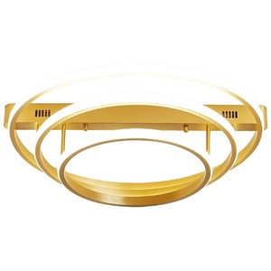 All-Copper Circular LED Ceiling <b>Light</b> High-End Modern Minimalist Style for Master Bedroom <b>Dining</b>/Study Room Lighting Fixture - Product Image 1