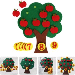 <span class=keywords><strong>Giochi</strong></span> di <span class=keywords><strong>Matematica</strong></span> per Addizione e Sottrazione, Ausili Didattici per l'Asilo, Albero in Feltro per Contare i Numeri - Product Image 6