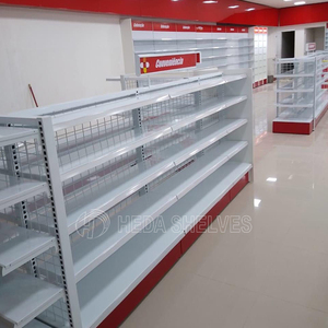 Estantes de exhibición para tienda de comestibles personalizados de fábrica, estantería de <span class=keywords><strong>metal</strong></span> de doble cara, góndola, a la venta - Product Image 6