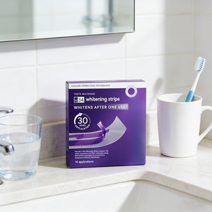 แผ่นฟอกสีฟัน V34 รสชาติมิ้นท์ สำหรับใช้ที่บ้าน ขจัดคราบบุหรี่ ชา ฟอกฟันเหลืองให้ขาวขึ้นอย่างมีประสิทธิภาพ - Product Image 4