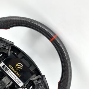 CCExcellent Personnalisé pour 7thgen Accord Coupé Gen 1tsx Style Sport Volant de Luxe en Fiber de Carbone avec Cuir Perforé - Product Image 4